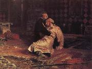 Ilya Repin Ivan the Terrible and his Son on 16 November 1581 painting